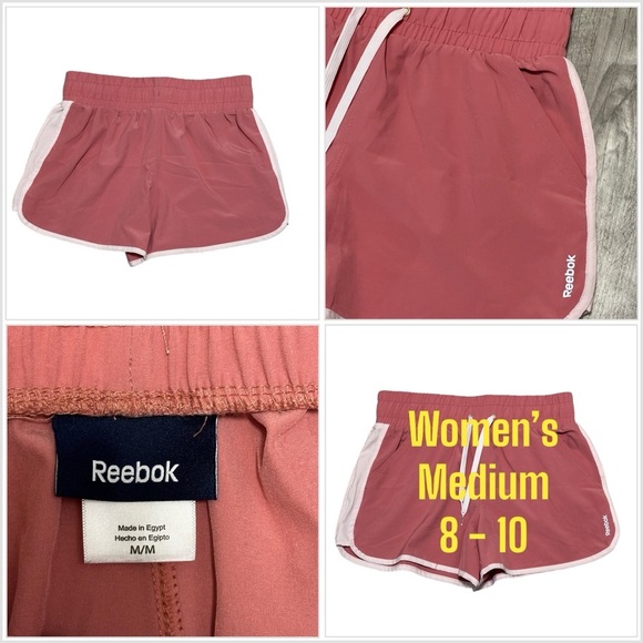 Reebok Pants - Women's Reebok Medium 8 - 10 Shorts Pink Spandex Workout Running Pockets